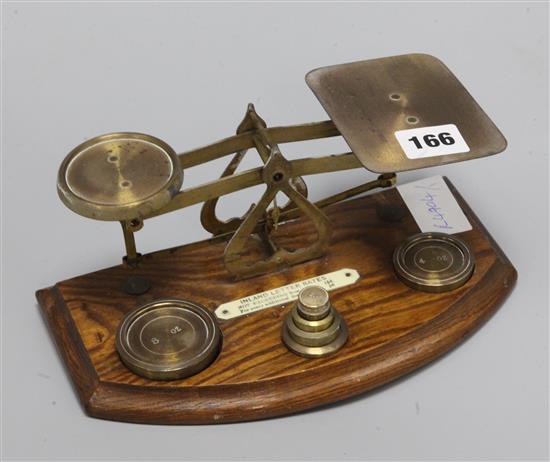 A set of postal scales